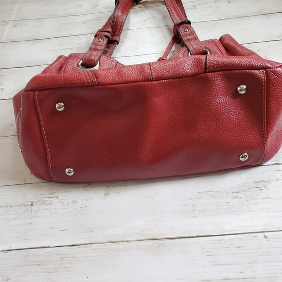 Vintage Tignanello red leather shoulder bag‎ - Picture 3 of 7